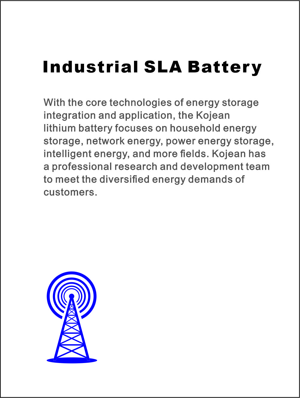 Industrial SLA Battery