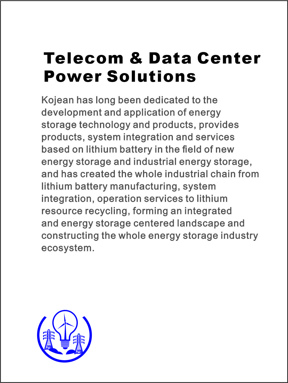 Telecom & Data CenterPower Solutions